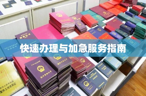 喀什快速办理与加急服务指南