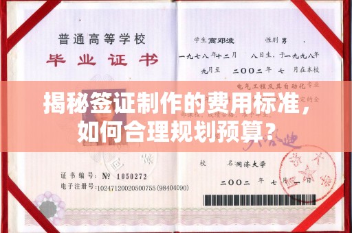 喀什揭秘签证制作的费用标准，如何合理规划预算？