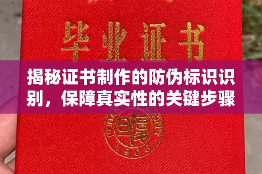 喀什揭秘证书制作的防伪标识识别，保障真实性的关键步骤