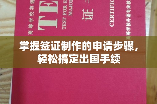 喀什掌握签证制作的申请步骤，轻松搞定出国手续
