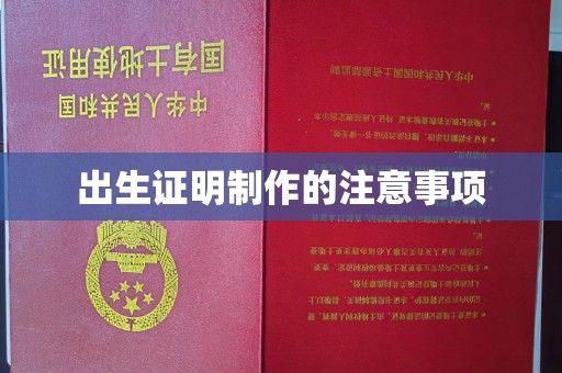 喀什出生证明制作的注意事项