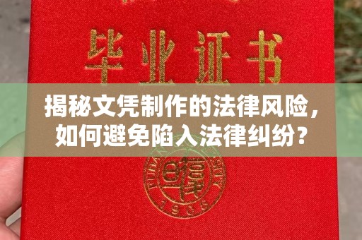 喀什揭秘文凭制作的法律风险，如何避免陷入法律纠纷？